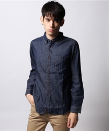 GIORDANO | [GIORDANO]コットンデニム長袖シャツ(シャツ/ブラウス)