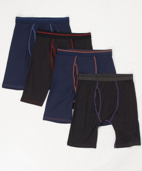 セール Chevalian ロングボクサーパンツ ひざ上丈 メンズ 4色 セット ボクサーパンツ Common Ware コモンウェアー のファッション通販 Zozotown