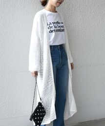 SHIPS any | SHIPS any: クロシェ ニット ロング カーディガン◇(カーディガン/ボレロ)