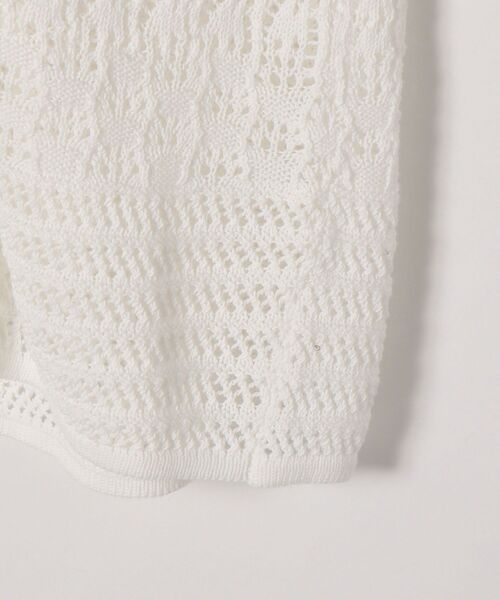 SHIPS any(シップス エニィ)の「SHIPS any: クロシェ ニット ロング カーディガン◇(カーディガン/ボレロ・レディース・ネイビー/オフホワイト・ONE SIZE)」の8枚目の写真