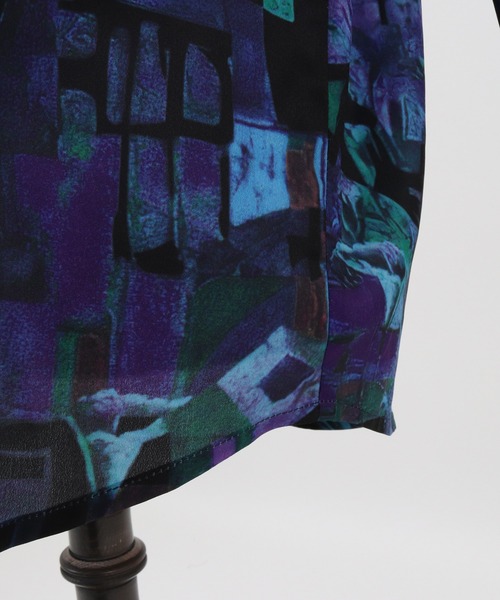 CAMBIO(カンビオ)の「ms4612-Crazy Pattern Polyester Long Sleeve Shirts シャツ(シャツ/ブラウス・メンズ・カラフル・M/L)」の10枚目の写真
