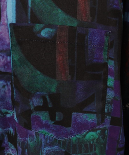 CAMBIO(カンビオ)の「ms4612-Crazy Pattern Polyester Long Sleeve Shirts シャツ(シャツ/ブラウス・メンズ・カラフル・M/L)」の11枚目の写真