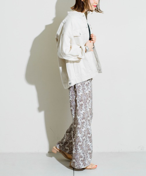 prose verse（プロズヴェール）の「ノーカラーデニムジャケット（デニムジャケット・レディース・ブラック/ブルー/アイボリー・ﾌﾘ-）」の10枚目の写真