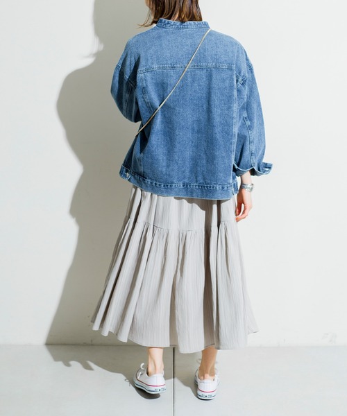 prose verse（プロズヴェール）の「ノーカラーデニムジャケット