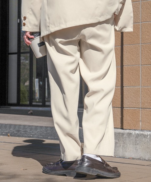 PairPair（ペアペア）の「ストレートワイドパンツ(セットアップ/リンクアイテム)（その他パンツ・メンズ・アイボリー/グレイッシュブルー・FREE）」の3枚目の写真