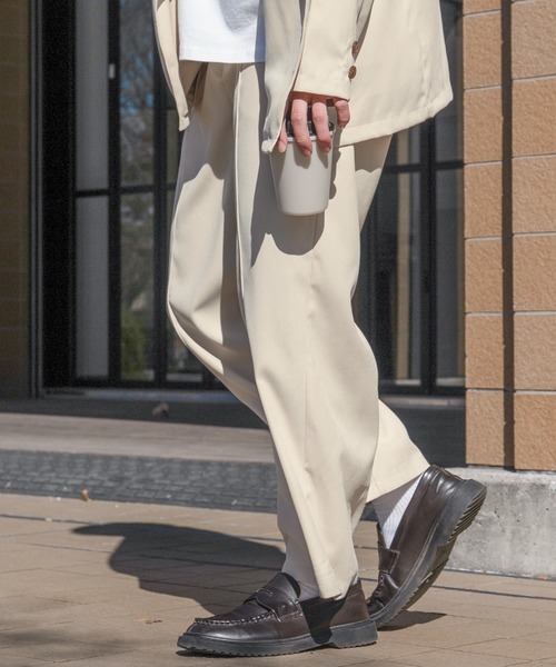 PairPair（ペアペア）の「ストレートワイドパンツ(セットアップ/リンクアイテム)（その他パンツ・メンズ・アイボリー/グレイッシュブルー・FREE）」の17枚目の写真