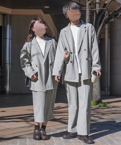 PairPair（ペアペア）の「ストレートワイドパンツ(セットアップ/リンクアイテム)（その他パンツ・メンズ・アイボリー/グレイッシュブルー・FREE）」の5枚目の写真