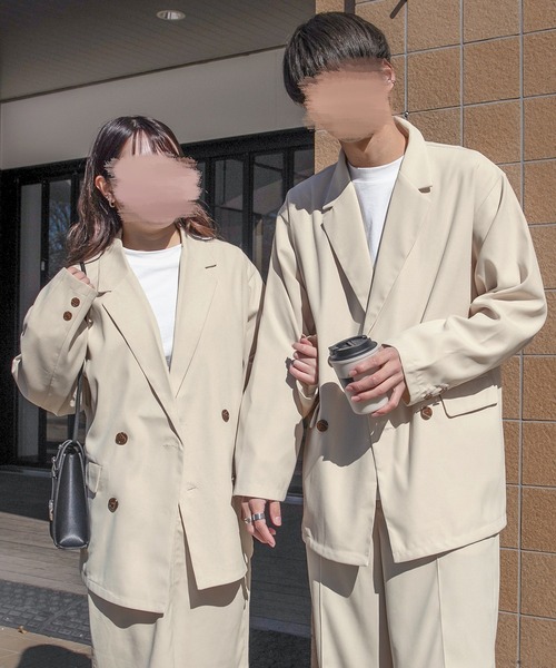 PairPair（ペアペア）の「ストレートワイドパンツ(セットアップ/リンクアイテム)（その他パンツ・メンズ・アイボリー/グレイッシュブルー・FREE）」の14枚目の写真