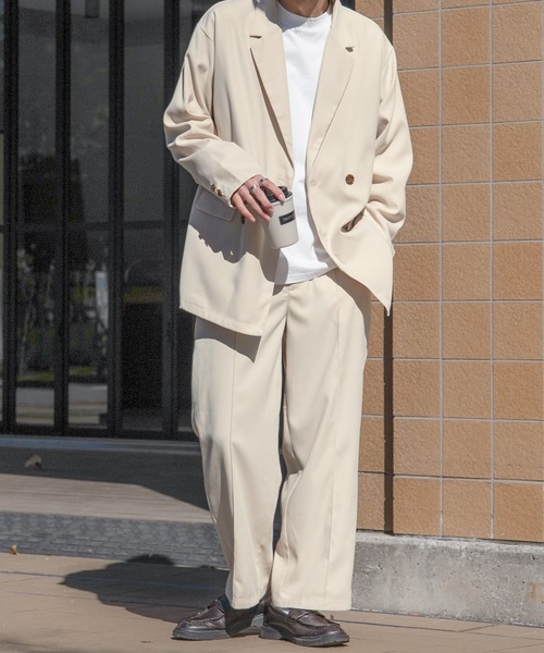 PairPair（ペアペア）の「ストレートワイドパンツ(セットアップ/リンクアイテム)（その他パンツ・メンズ・アイボリー/グレイッシュブルー・FREE）」の12枚目の写真