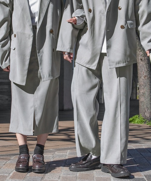 PairPair（ペアペア）の「ストレートワイドパンツ(セットアップ/リンクアイテム)（その他パンツ・メンズ・アイボリー/グレイッシュブルー・FREE）」の11枚目の写真