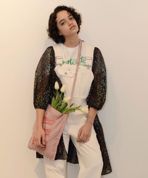 FREAK'S STORE（フリークスストア）の「parterre/パルテール GARDEN柄ティアードワンピース（ワンピース・レディース・ブラック/グレー・ﾌﾘ-）」の2枚目の写真