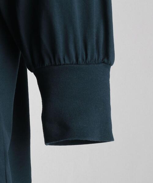 【新品タグ付き】LOEFF ロエフ　スビンコットンギャザースリーブカットソー LOEFF（ロエフ）の「＜LOEFF（ロエフ）＞ スビンコットン ギャザー