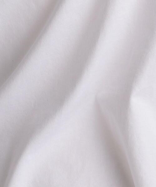 LOEFF ロエフ スビンコットン ギャザースリーブ カットソー ホワイト 美品 LOEFF（ロエフ）の「＜LOEFF（ロエフ）＞ スビンコットン ギャザー