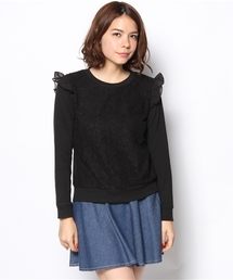 one after another NICE CLAUP | 【ナイスクラップ】レースプリプリプルオーバー(Tシャツ/カットソー)