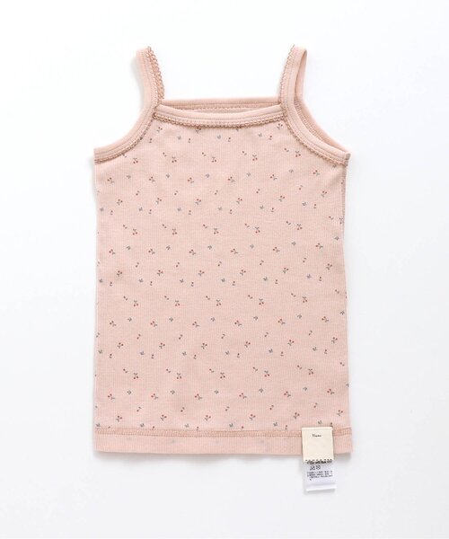 apres les cours(アプレレクール)の「■GIRLSリブキャミソール(キャミソール・キッズ・ブルー/ドット/ラベンダー/サックスブルー/ピンク/アイボリー/ブラウン/キナリ・80/120/90/100/110/130)」の2枚目の写真