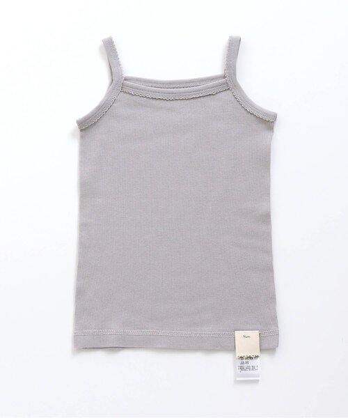 apres les cours(アプレレクール)の「■GIRLSリブキャミソール(キャミソール・キッズ・ブルー/ドット/ラベンダー/サックスブルー/ピンク/アイボリー/ブラウン/キナリ・80/120/90/100/110/130)」の7枚目の写真