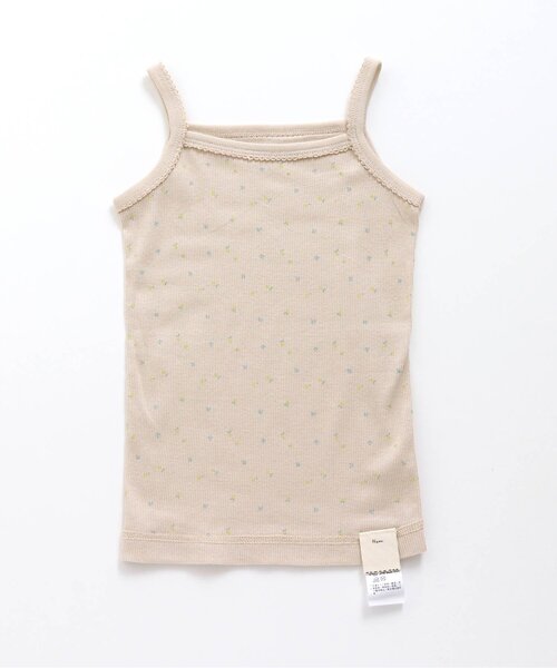 apres les cours(アプレレクール)の「■GIRLSリブキャミソール(キャミソール・キッズ・ブルー/ドット/ラベンダー/サックスブルー/ピンク/アイボリー/ブラウン/キナリ・80/120/90/100/110/130)」の4枚目の写真