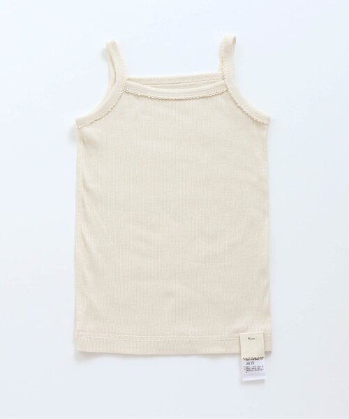 apres les cours(アプレレクール)の「■GIRLSリブキャミソール(キャミソール・キッズ・ブルー/ドット/ラベンダー/サックスブルー/ピンク/アイボリー/ブラウン/キナリ・80/120/90/100/110/130)」の3枚目の写真