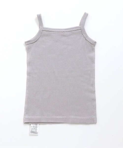 apres les cours(アプレレクール)の「■GIRLSリブキャミソール(キャミソール・キッズ・ブルー/ドット/ラベンダー/サックスブルー/ピンク/アイボリー/ブラウン/キナリ・80/120/90/100/110/130)」の9枚目の写真