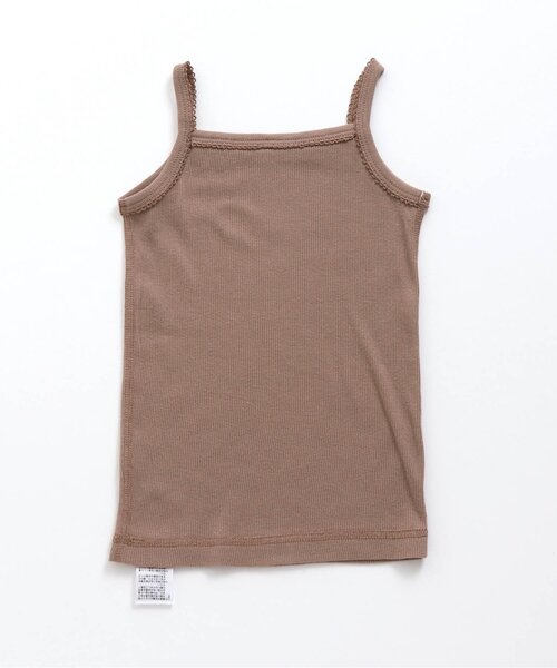 apres les cours(アプレレクール)の「■GIRLSリブキャミソール(キャミソール・キッズ・ブルー/ドット/ラベンダー/サックスブルー/ピンク/アイボリー/ブラウン/キナリ・80/120/90/100/110/130)」の12枚目の写真