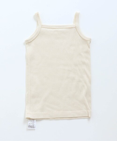 apres les cours(アプレレクール)の「■GIRLSリブキャミソール(キャミソール・キッズ・ブルー/ドット/ラベンダー/サックスブルー/ピンク/アイボリー/ブラウン/キナリ・80/120/90/100/110/130)」の13枚目の写真