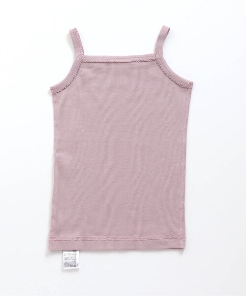 apres les cours(アプレレクール)の「■GIRLSリブキャミソール(キャミソール・キッズ・ブルー/ドット/ラベンダー/サックスブルー/ピンク/アイボリー/ブラウン/キナリ・80/120/90/100/110/130)」の15枚目の写真