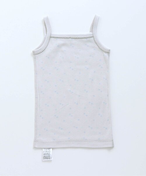 apres les cours(アプレレクール)の「■GIRLSリブキャミソール(キャミソール・キッズ・ブルー/ドット/ラベンダー/サックスブルー/ピンク/アイボリー/ブラウン/キナリ・80/120/90/100/110/130)」の18枚目の写真