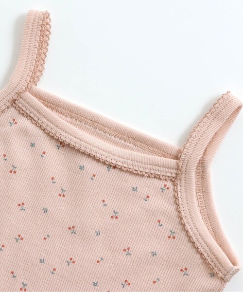 apres les cours(アプレレクール)の「■GIRLSリブキャミソール(キャミソール・キッズ・ブルー/ドット/ラベンダー/サックスブルー/ピンク/アイボリー/ブラウン/キナリ・80/120/90/100/110/130)」の19枚目の写真