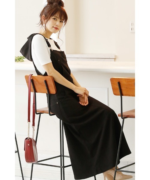 セール】マキシジャンパースカート（サロペット/オーバーオール