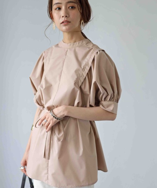 deux amour（ドゥーザムール）の「前後２ｗａｙチュニック（チュニック・レディース・ホワイト/ブラック/ベージュ/ラベンダー・MEDIUM）」の3枚目の写真