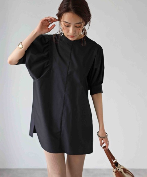 deux amour（ドゥーザムール）の「前後２ｗａｙチュニック（チュニック・レディース・ホワイト/ブラック/ベージュ/ラベンダー・MEDIUM）」の20枚目の写真