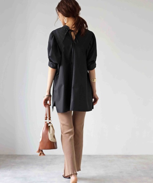 deux amour（ドゥーザムール）の「前後２ｗａｙチュニック（チュニック・レディース・ホワイト/ブラック/ベージュ/ラベンダー・MEDIUM）」の16枚目の写真