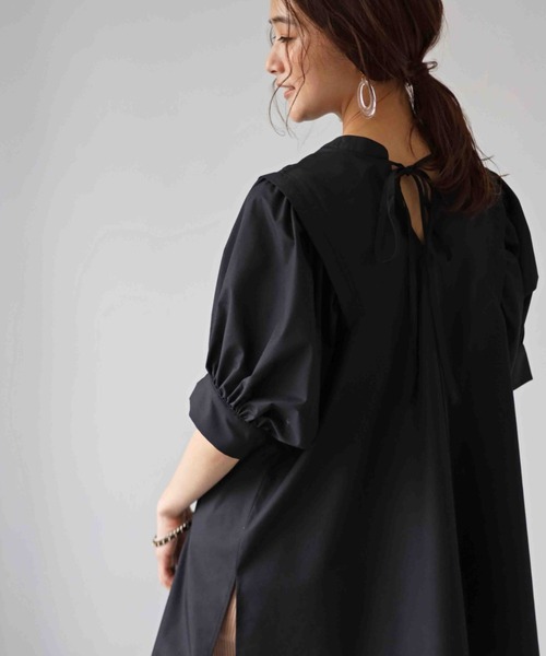 deux amour（ドゥーザムール）の「前後２ｗａｙチュニック（チュニック・レディース・ホワイト/ブラック/ベージュ/ラベンダー・MEDIUM）」の21枚目の写真