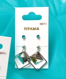 メタルパーツコンビセット樹脂ピアス
