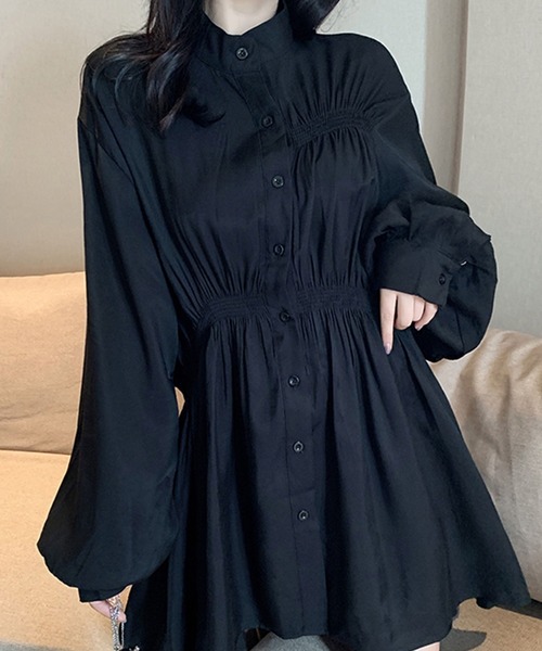 Bifrost（ビフレスト）の「シャーリングシャツワンピース（シャツ