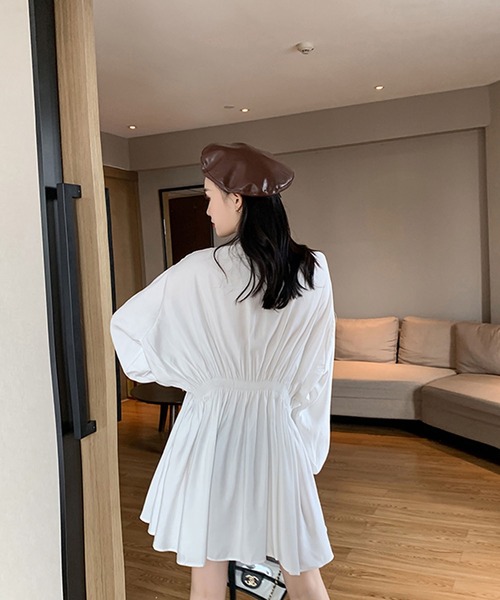 Bifrost（ビフレスト）の「シャーリングシャツワンピース（シャツ