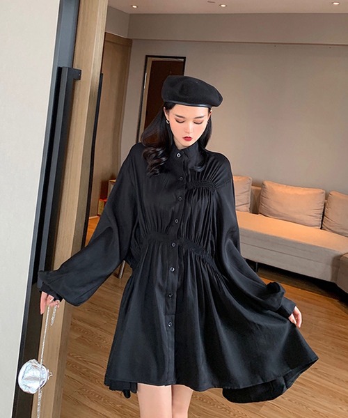 Bifrost（ビフレスト）の「シャーリングシャツワンピース（シャツ