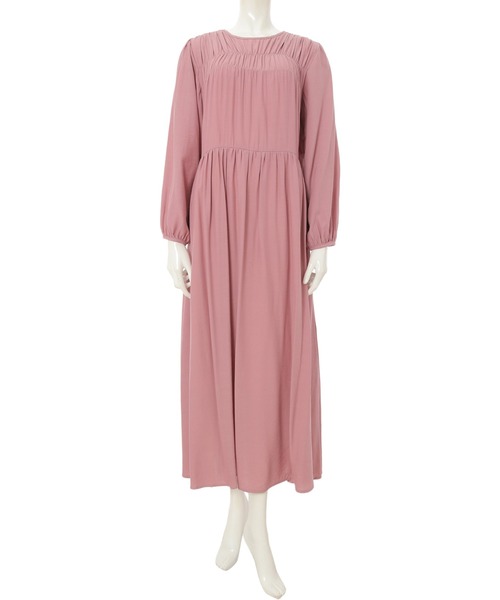 fifth（フィフス）の「バックリボンシャーリングカラーワンピース（ワンピース・レディース・ピンク/ミント・MEDIUM）」の3枚目の写真