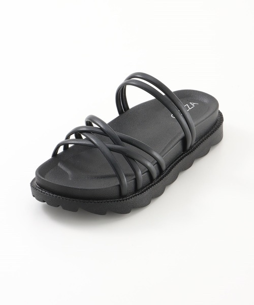 Honeys(ハニーズ)の「2Wayクロスストラップ(サンダル・レディース・ブラック/ベージュ/ピンク/アイボリー・M/L/S)」の14枚目の写真