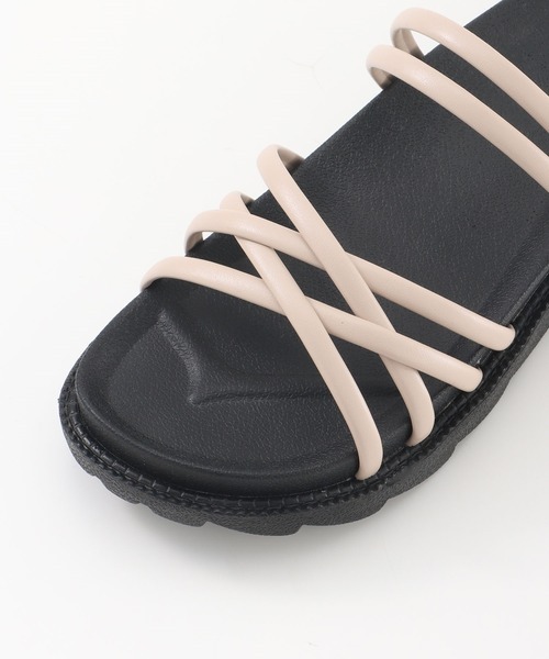 Honeys(ハニーズ)の「2Wayクロスストラップ(サンダル・レディース・ブラック/ベージュ/ピンク/アイボリー・M/L/S)」の19枚目の写真