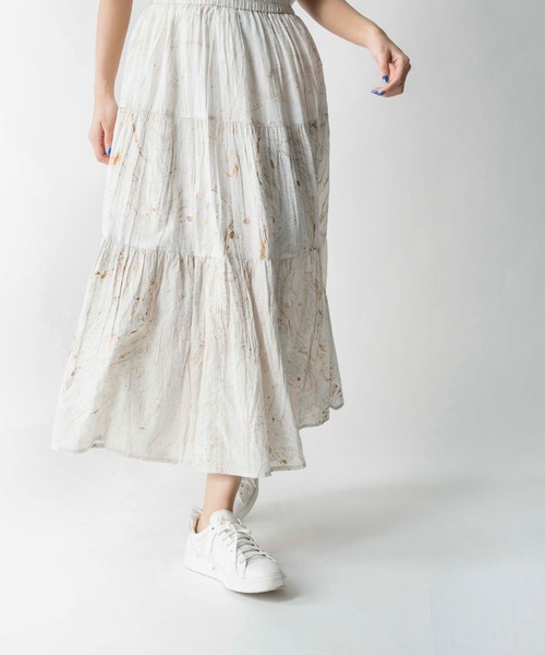 MILLION CARATS(ミリオンカラッツ)の「【STYLE4】マーブルプリントスカート(スカート・レディース・オフホワイト/サックスブルー・FREE)」の2枚目の写真