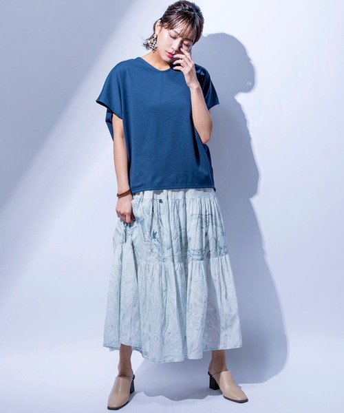 MILLION CARATS(ミリオンカラッツ)の「【STYLE4】マーブルプリントスカート(スカート・レディース・オフホワイト/サックスブルー・FREE)」の17枚目の写真