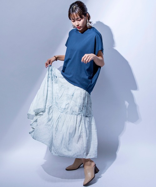 MILLION CARATS(ミリオンカラッツ)の「【STYLE4】マーブルプリントスカート(スカート・レディース・オフホワイト/サックスブルー・FREE)」の18枚目の写真