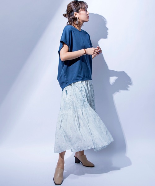 MILLION CARATS(ミリオンカラッツ)の「【STYLE4】マーブルプリントスカート(スカート・レディース・オフホワイト/サックスブルー・FREE)」の19枚目の写真