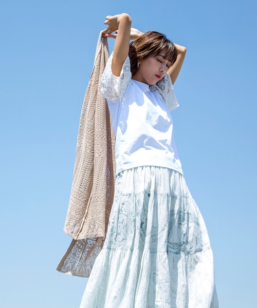 MILLION CARATS(ミリオンカラッツ)の「【STYLE4】マーブルプリントスカート(スカート・レディース・オフホワイト/サックスブルー・FREE)」の3枚目の写真