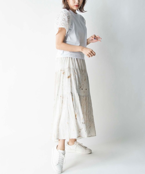 MILLION CARATS(ミリオンカラッツ)の「【STYLE4】マーブルプリントスカート(スカート・レディース・オフホワイト/サックスブルー・FREE)」の7枚目の写真