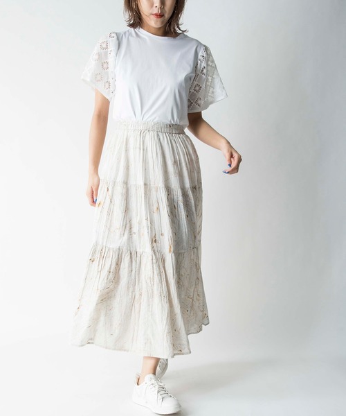 MILLION CARATS(ミリオンカラッツ)の「【STYLE4】マーブルプリントスカート(スカート・レディース・オフホワイト/サックスブルー・FREE)」の8枚目の写真