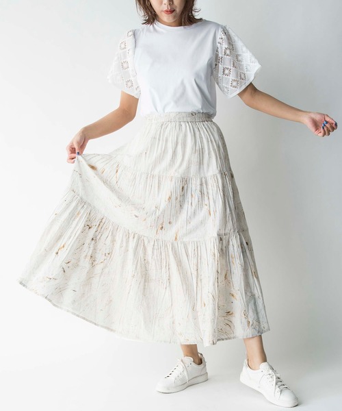 MILLION CARATS(ミリオンカラッツ)の「【STYLE4】マーブルプリントスカート(スカート・レディース・オフホワイト/サックスブルー・FREE)」の9枚目の写真