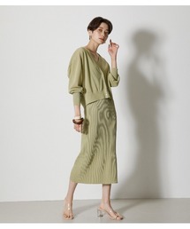 AZUL by moussy | ENSEMBLE KNIT OP/アンサンブルニットワンピース(ワンピース)