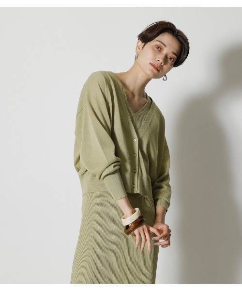 AZUL by moussy（アズールバイマウジー）の「ENSEMBLE KNIT OP